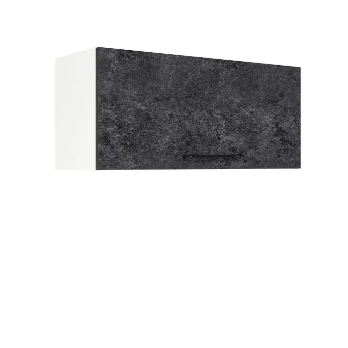 Шкаф верхний горизонтальный ШВГ 800 "София" Нувель (бетон черный) дизайн 1