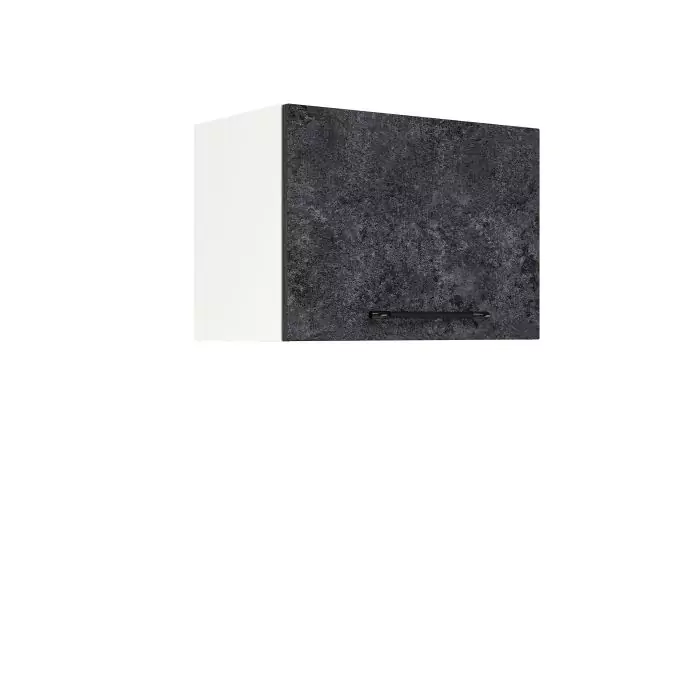 Шкаф верхний горизонтальный ШВГ 500 "София" Нувель (бетон черный) дизайн 1