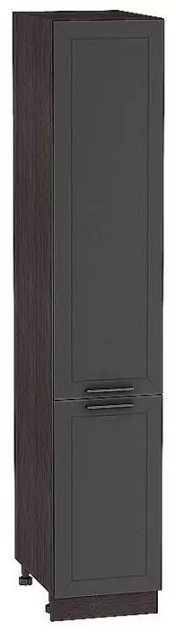 Шкаф пенал с 2-мя дверцами Глетчер 400Н (для верхних шкафов высотой 920) Маренго Силк/Венге