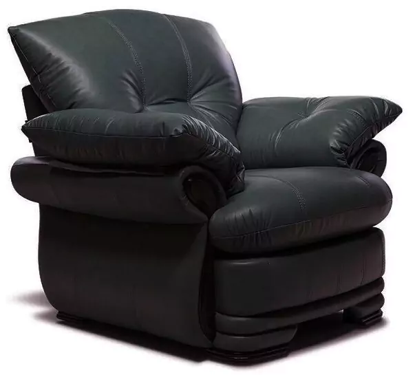 Кожаное кресло для отдыха Фортуна 3 дизайн 4