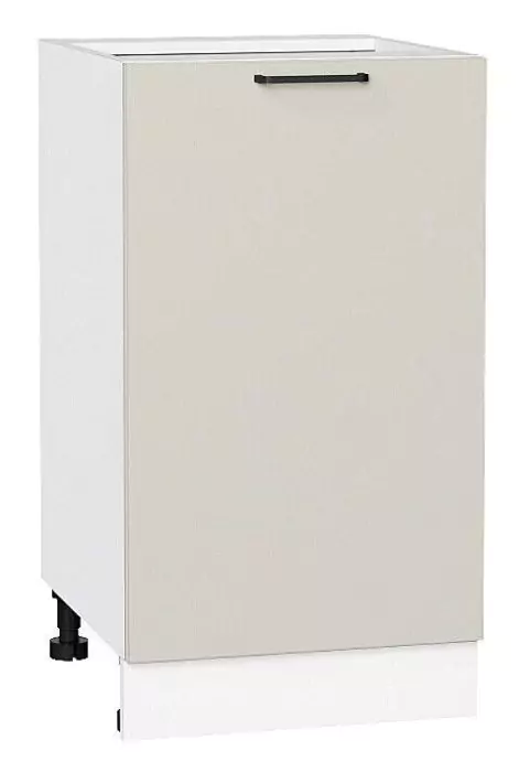 Шкаф нижний с 1-ой дверцей Флэт 450 Кашемир In 2S/Белый