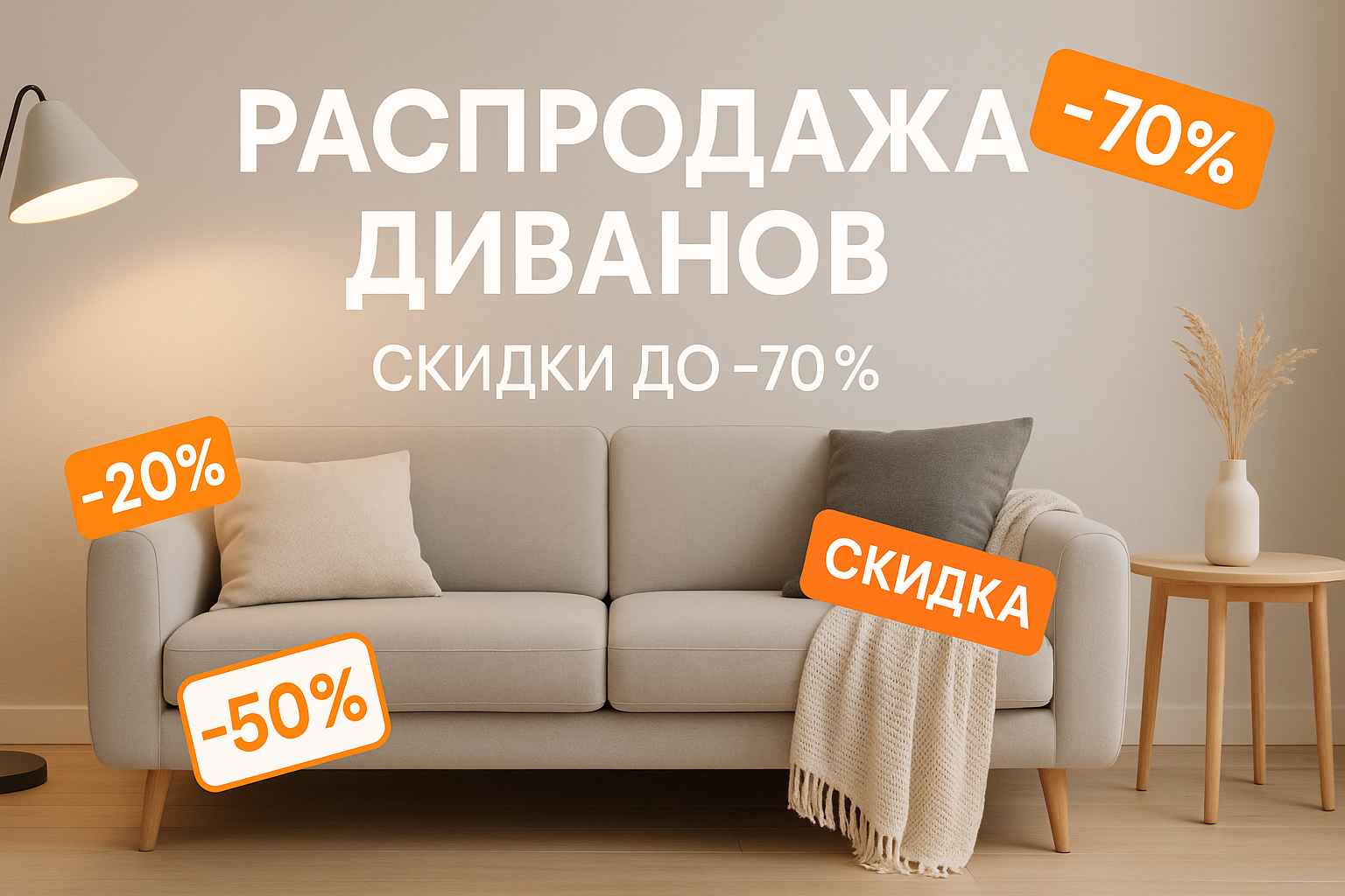 Скидка месяца: диваны до –40 % — пока есть в наличии!
