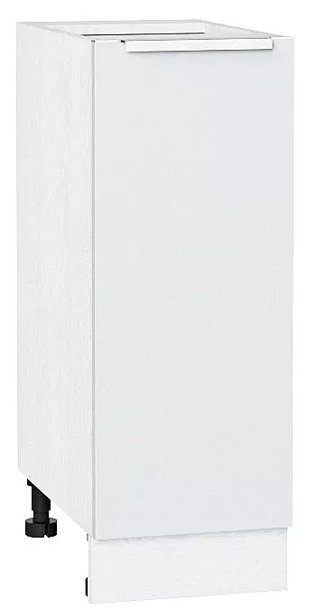 Шкаф нижний с 1-ой дверцей Фьюжн 300 Silky White/Белый