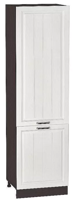 Шкаф пенал с 2-мя дверцами Прага 600Н (для верхних шкафов высотой 920) Белое дерево/Венге