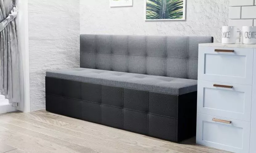 Прямой кухонный диван Домино дизайн 1
