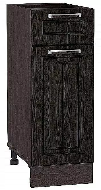Шкаф нижний с 1-ой дверцей и ящиком Прага 300 Венге Премиум/Венге