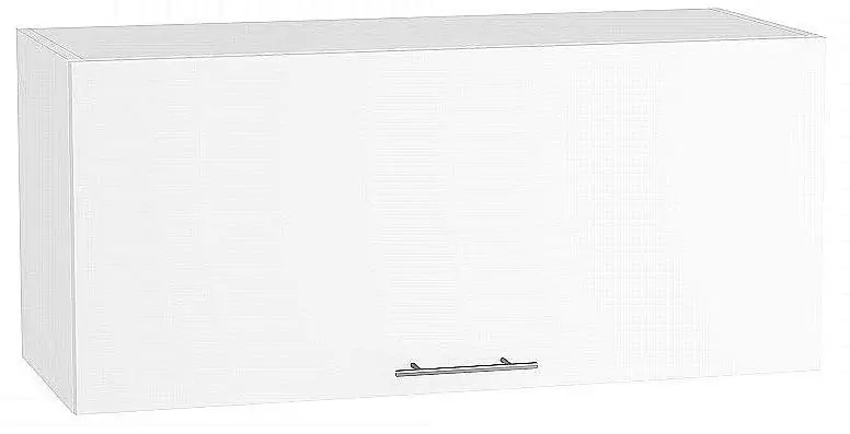 Шкаф верхний горизонтальный Валерия-М 800 Белый глянец/Белый