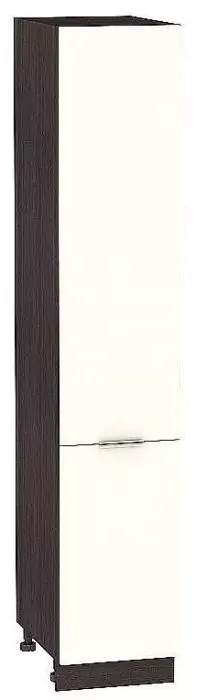 Шкаф пенал с 2-мя дверцами Терра 400 (для верхних шкафов высотой 720) Ваниль Софт/Венге