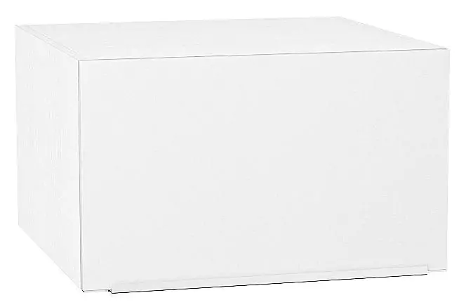 Шкаф верхний горизонтальный глубокий Фьюжн 600 Silky White/Белый