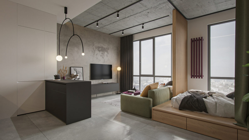 Примеры современных стилей дизайна в интерьере квартир 50 кв м
