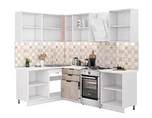Угловая модульная кухня Норд Винд 1.6х1.8 (комби) Бежевый