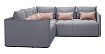 Угловой диван Чилетти Лонг, Серый