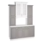 Буфет Лондон (дуб графит) Серый