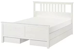 Каркас кровати с 4 ящиками HEMNES Кровати без механизма 