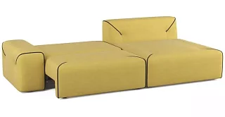 Угловой диван Порто Еврокнижка Желтый