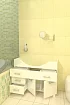Тумба под раковину в ванную Мебелеф-С3, Белый