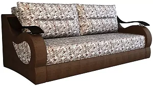Прямой диван Капля Меркурий Еврокнижка Оранжевый