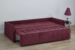 Прямой диван Крус Еврокнижка Красный