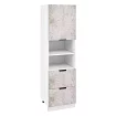 Шкаф-пенал ПД600-12Я Норд (камень беж), Бежевый