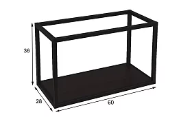 Каркасная полка Лофт ПМГ-Л 600 Коричневый