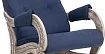 Кресло глайдер Комфорт Модель 708 Дизайн 1 арт94, Синий