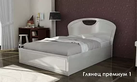 Кровать Глянец Кровати без механизма Белый 