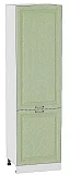 Шкаф пенал с 2-мя дверцами Ницца 600 (для верхних шкафов высотой 720) Дуб оливковый/Белый