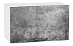 Шкаф верхний горизонтальный Флэт 600 Темпл Стоун 2S/Белый, Серый