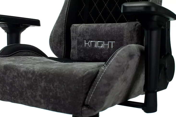 Кресло игровое Бюрократ 7 KNIGHT дизайн 1, Серый