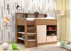 Кровать чердак Голден Кидс Кровати без механизма Коричневый