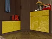 Прихожая глянец 3D 3, Коричневый