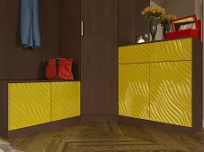Прихожая глянец 3D 3 Коричневый