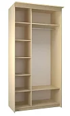 Шкаф-купе Эконом Миллениум 1184х2400х573 1 зеркало светлый роникон Бежевый