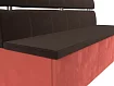 Кухонный прямой диван Классик, Коричневый