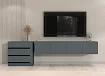 Комплект в гостиную Бастион 2.8 м, Серый