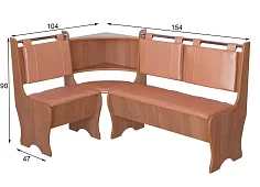 Кухонный уголок Уют Без механизма Розовый