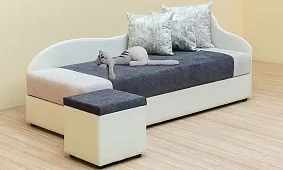 Кушетка Алина Без механизма Серый