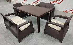 Обеденная группа Ялта Фэмили Сет Коричневый