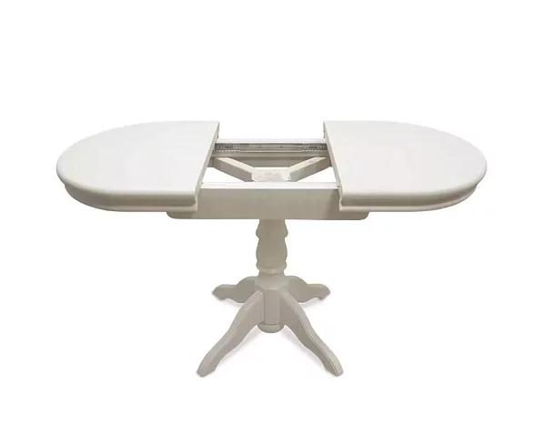 Стол Майкрофт массив дерева, Белый