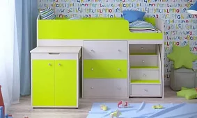 Кровать Малыш Кровати без механизма Зеленый