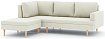 Угловой диван Анд с пуфом, Бежевый