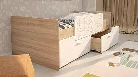 Детская кровать с ящиками Умка дизайн 1