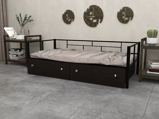 Односпальная кровать Арга (с ящиком), Белый