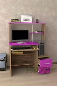 Компьютерный стол Мебелеф-46 Фиолетовый 