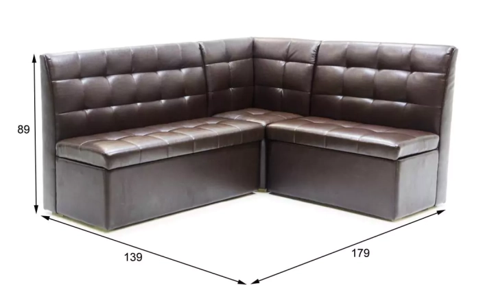 Кухонный угловой диван Омега дизайн 3 размеры