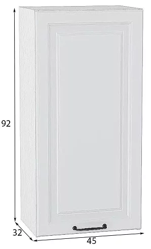 Шкаф верхний с 1-ой дверцей Ницца Ницца 920х450, Белый