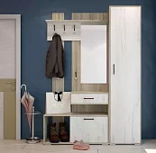 Прихожая Лофт/Смарт 2 со шкафом Бежевый