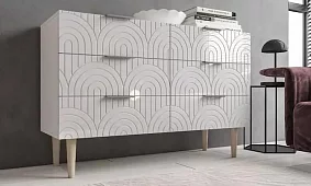 Комод Сканди (Йорк 9) Белый 