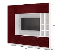 Стенка Стенка-горка Купертино Глянец 3D 3