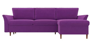 Угловой диван София Верона Пантограф Фиолетовый